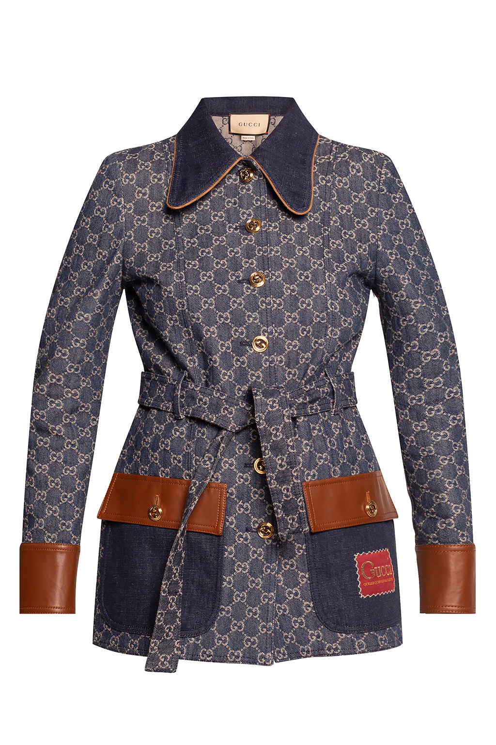 Denim coat gucci Mane-Print - gucci Mane-Print beige gg
